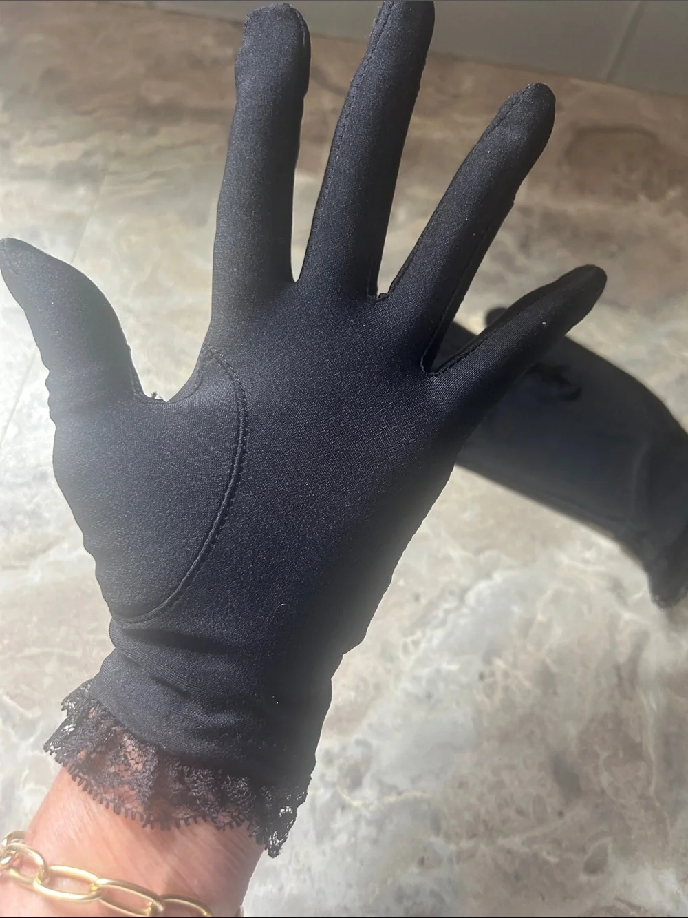 Vintage Isotoner By ARIS   Lace-Trim Evening Gloves - Women Accessories - Picture 7 of 7